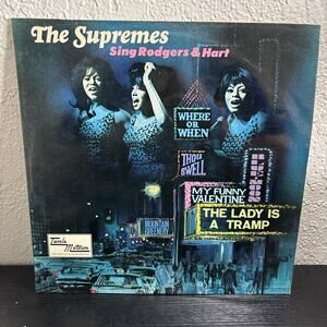 Supremes "Sing Rodgers & Hart" Motown LP Vinyl Record 1967 STML11054 1st Press
